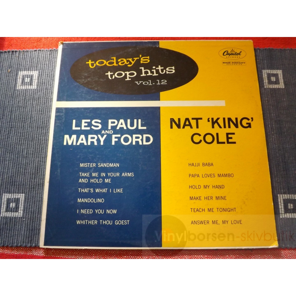 NAT KING COLE   LES PAUL AND MARY FORD    