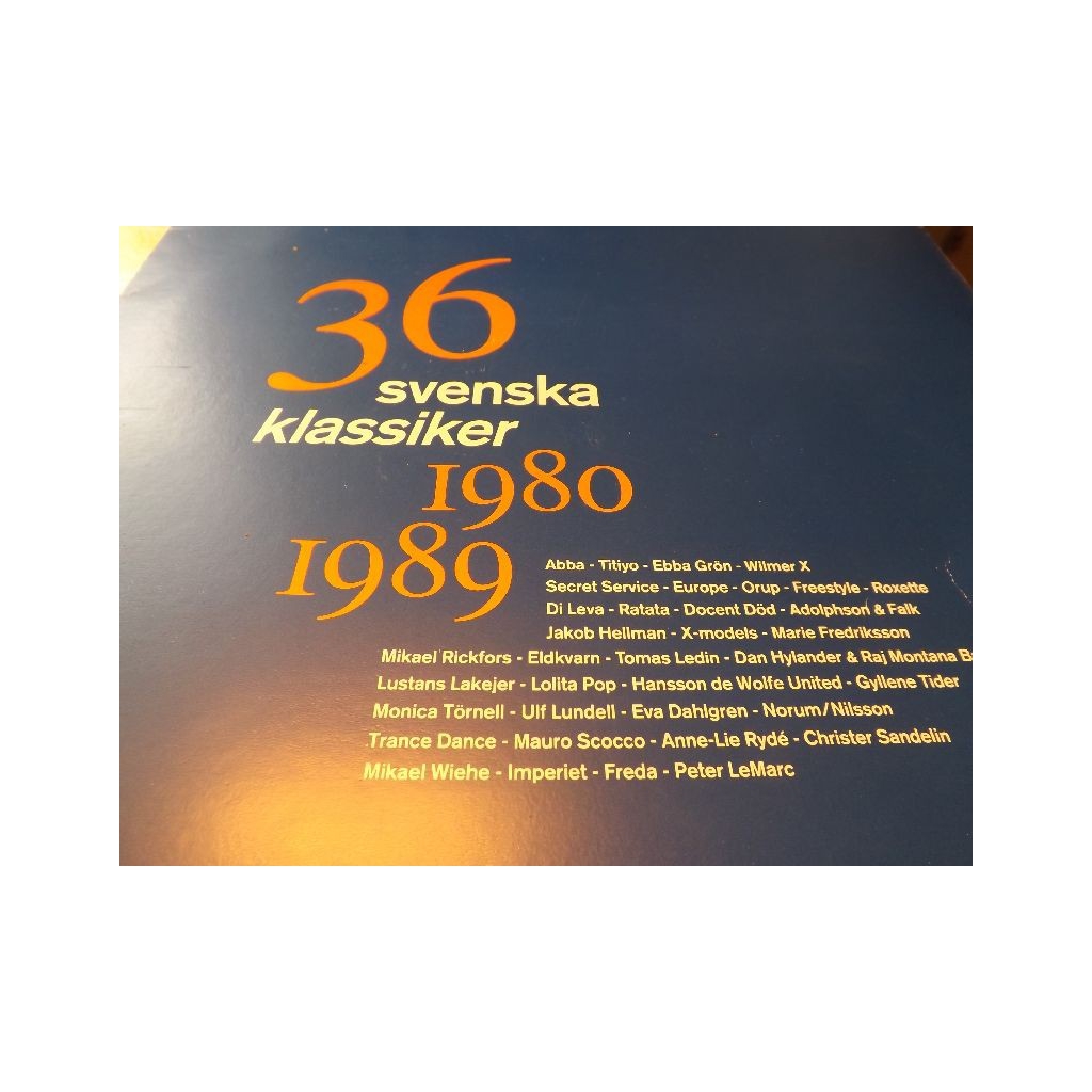 V/A SVENSKA KLASSIKER 1980-1989 3LP