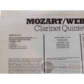 MOZART  CLARINET QUINTET IN A MAJOR,K.581