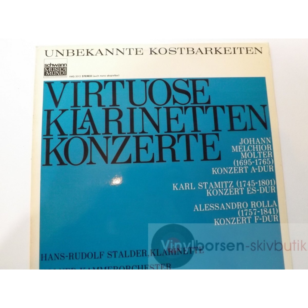 VIRTUOSE KLARINETTEN KONZERTE  HANS RUDOLF STALDER