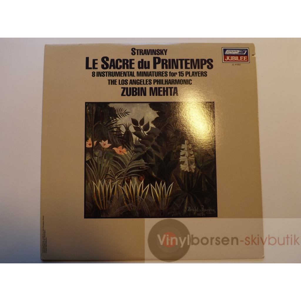 STRAVINSKY LE SARCE DU PRINTEMPS INSERT