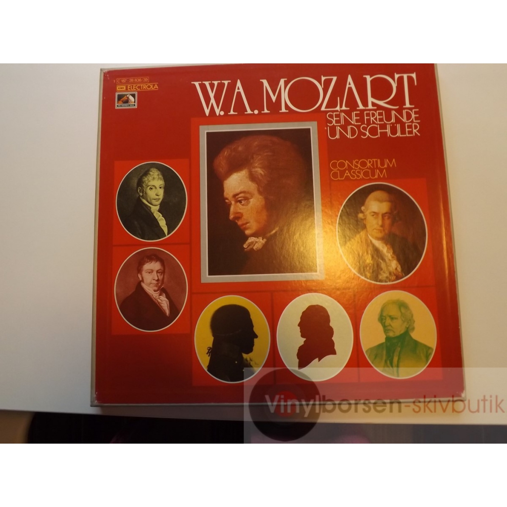 MOZART SEINE FREUNDE UND SHULER 4LP BOK BOX