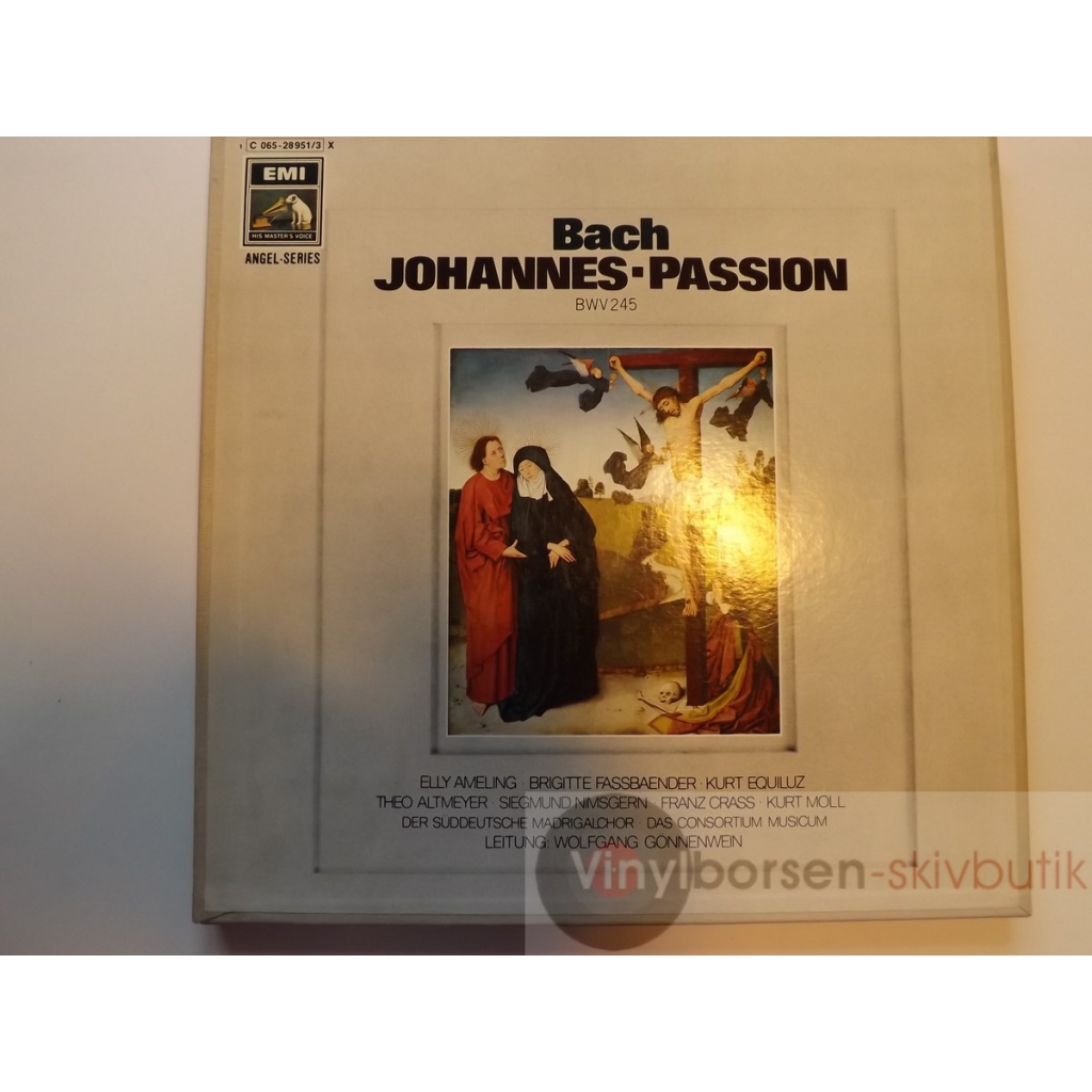 BACH JOHANNES-PASSION 3LP BOK BOX