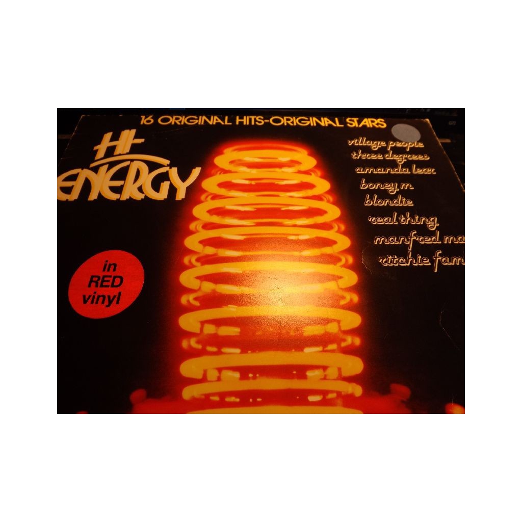 HI-ENERGY 16 ORIGINAL HITS RED VINYL