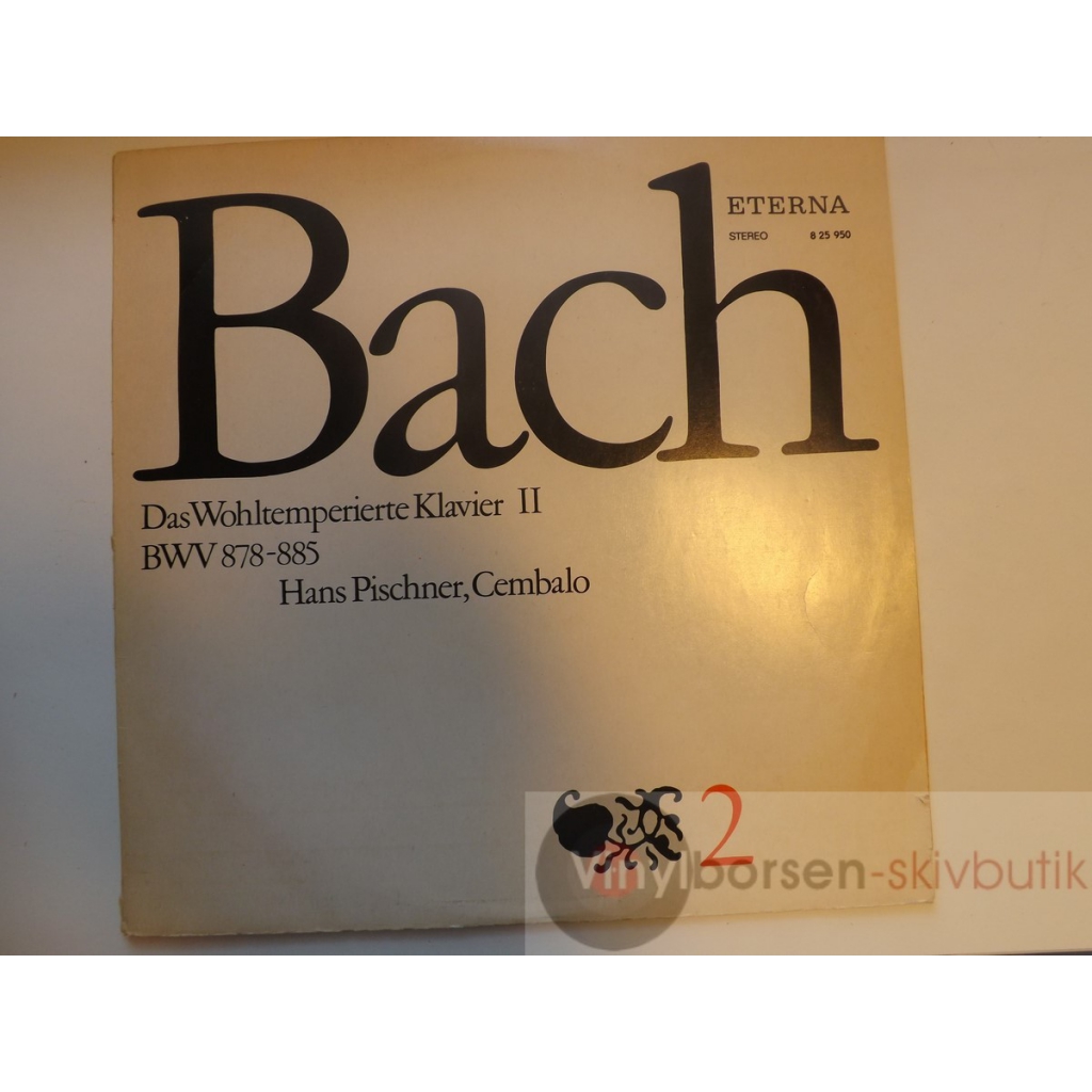 BACH DAS WOHLTEMPERIERTE KLAVIER II BWV 878-885   HANS PISCHER, CEMBALO