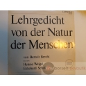 BRECHT LEHRGEDICHT VON DER NATUR DER MENSCHEN