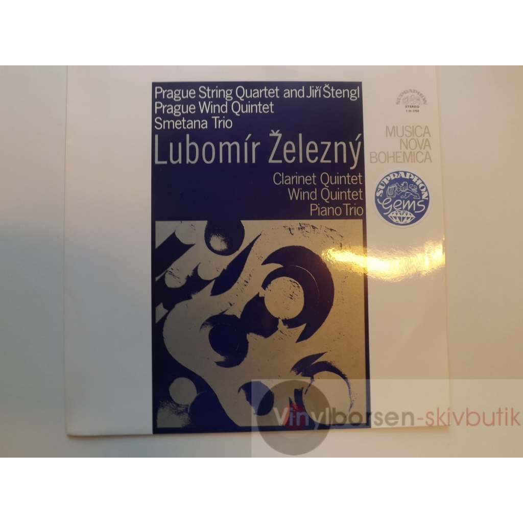 LUBOMIR  ZELEZNY  QUINTET TWO VIOLINS,CLARINET,VIOLA AND CELLO