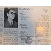 LUBOMIR  ZELEZNY  QUINTET TWO VIOLINS,CLARINET,VIOLA AND CELLO