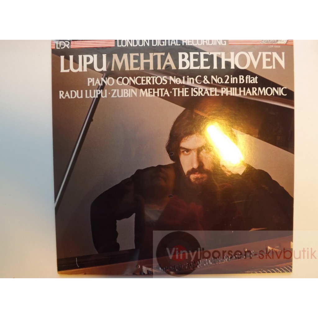 BEETHOVEN  LUPU MEHTA  PIANO CONCERTOS NO.1 IN C&NO.2 IN B FLAT   PLASTRAD  OSPELAT