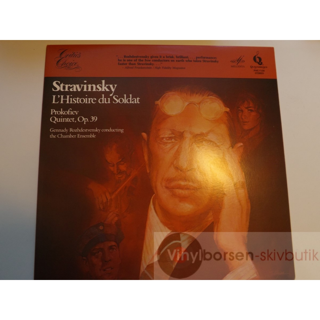 STRAVINSKY L HISTOIRE DU SOLDAT  PROKOFIEV QUINTET, OP.39