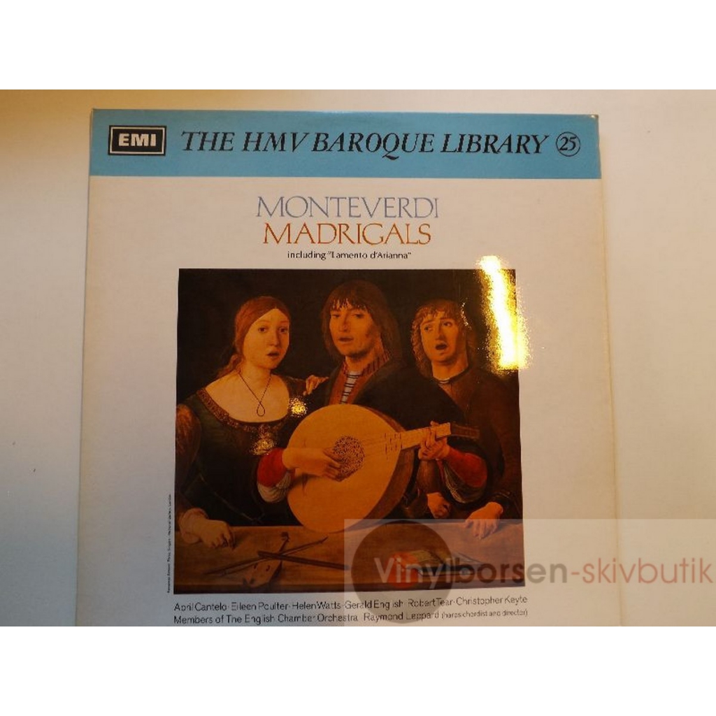 MONTEVERDI  MADRIGALS-RAYMOND LEPPARD   INSERT