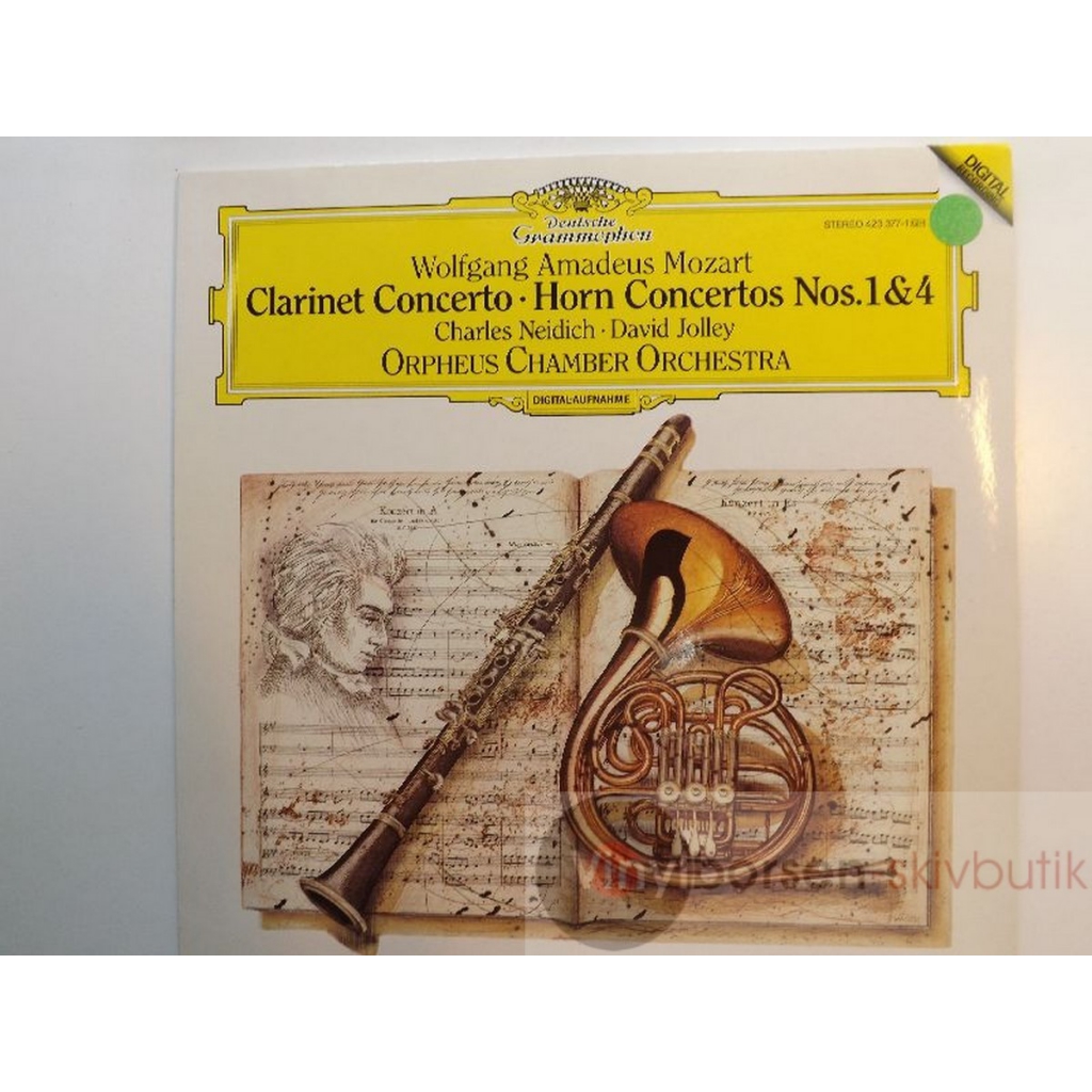 MOZART  CLARINET CONCERTO HORN CONCERTOS NOS.1&4