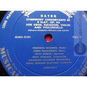 HAYDN SYMPHONY CONCERTANTE B FLAT, OP.84