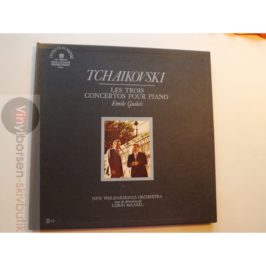 TCHAIKOVSKI  LES TROIS CONCERTOS POUR PIANO  BOX2LP INSERT CERTIFICAT