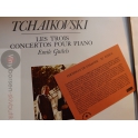 TCHAIKOVSKI  LES TROIS CONCERTOS POUR PIANO  BOX2LP INSERT CERTIFICAT