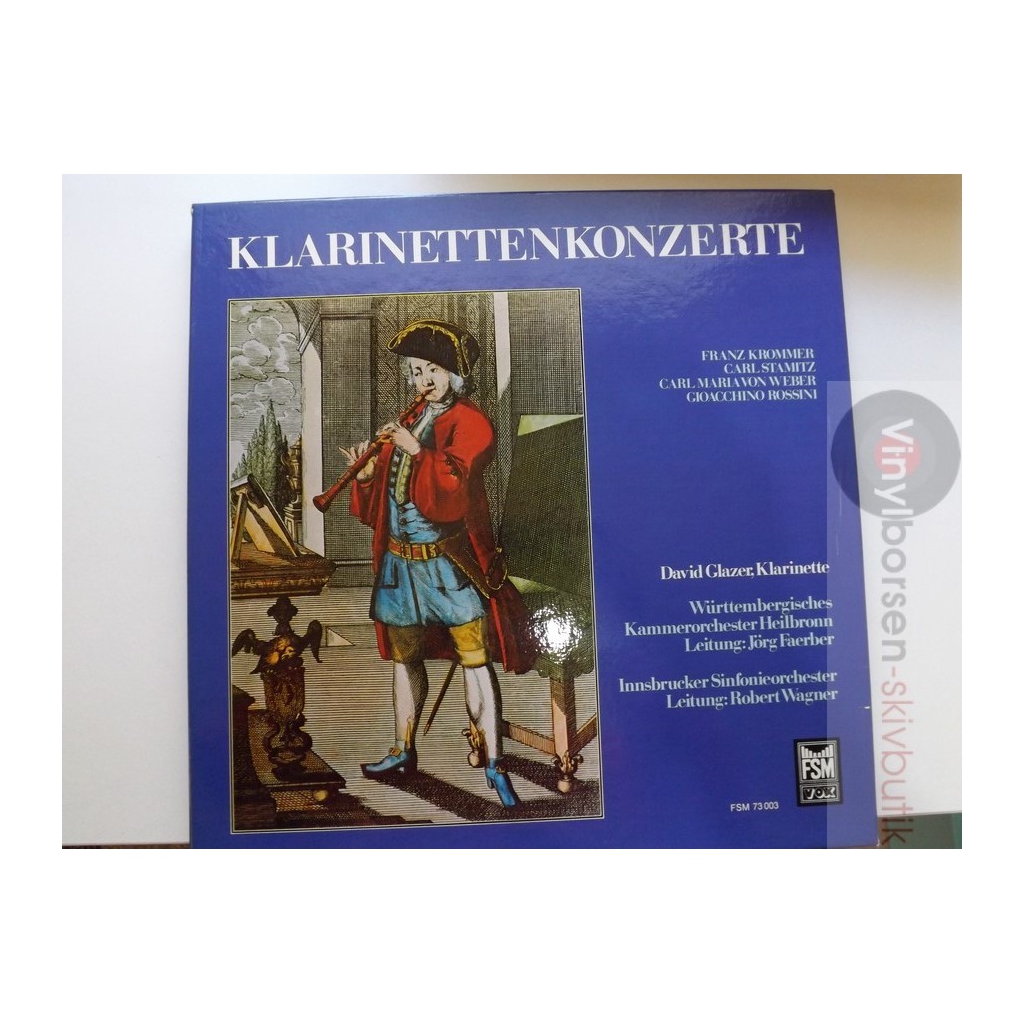 KLARINETTANKONZERTE  D.GLAZER KROMMER,STAMITZ,ROSSINI