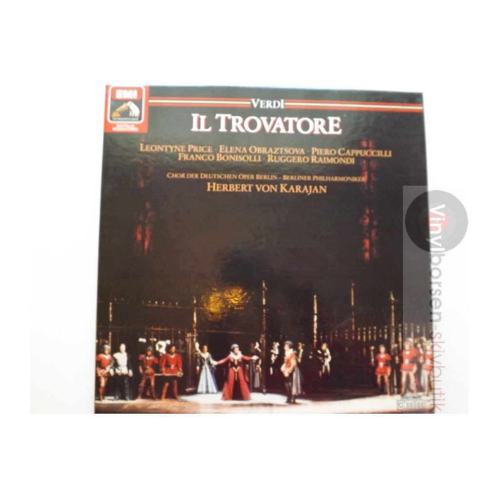 VERDI: IL TROVATORE   KARAJAN  BOX 2LP INSERT