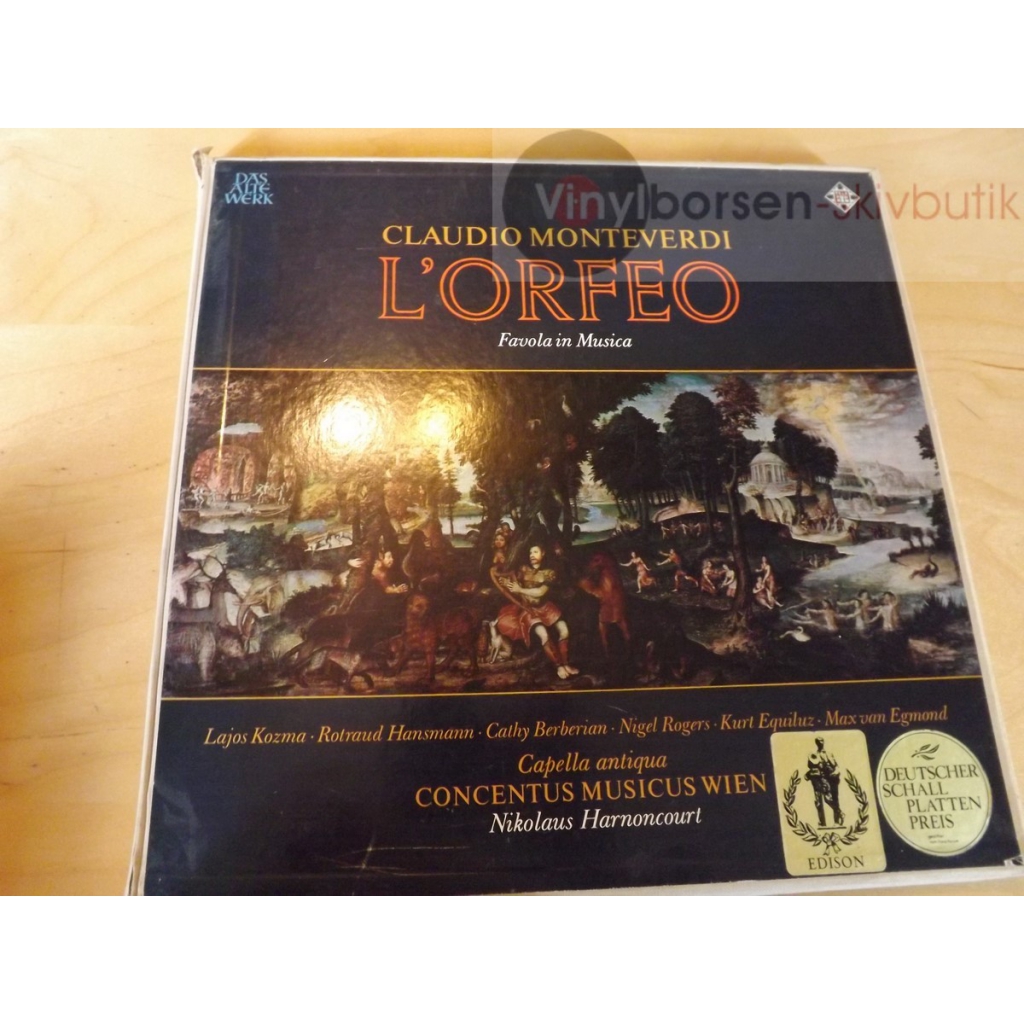 MONTEVERDI   L` ORFEO  BOX 3LP INSERT 