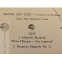 CHOPIN AND LISZT  