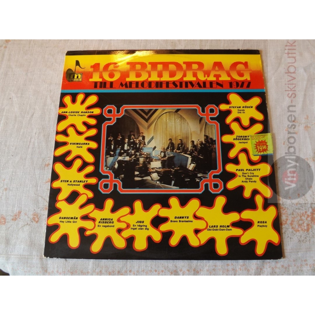 V/A 16 BIDRAG TILL MELODIFESTIVALEN 1977