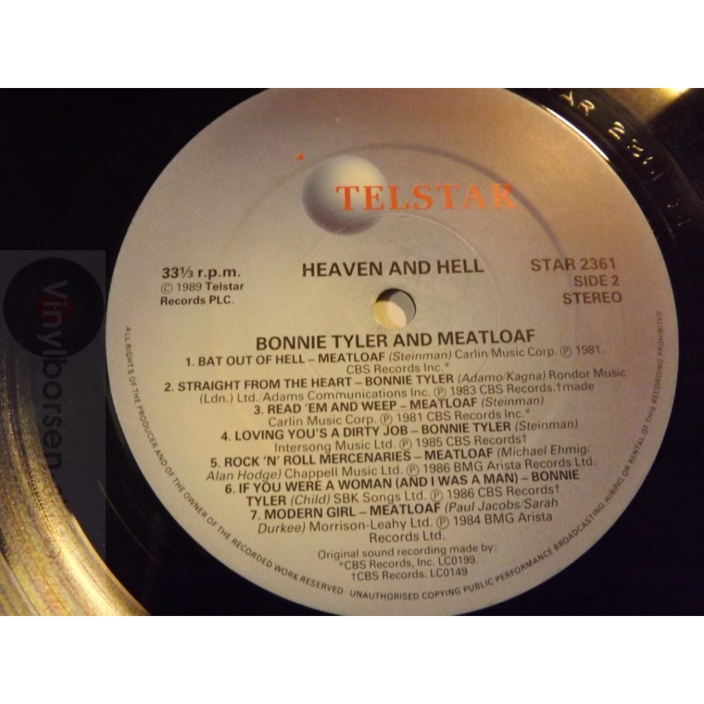 BONNIE TYLER AND MEATLOAF   