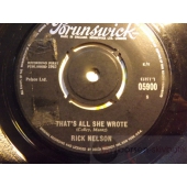 RICK NELSON   FEL TRYCK 